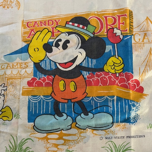 Disney Other - Disney Blue, Yellow and Green Character Print Pillowcase